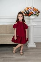 فستان سهرة بناتي بكسرات S0966