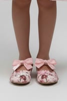 فستان بناتي وردي ناعم 7329