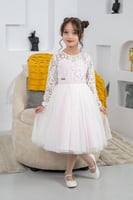 فستان اطفال سهرات تل S01162