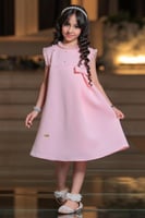 فستان سهرات بناتي وردي S01134