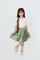 بلوزة اطفال بناتي سكري مشجر 2704