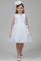 قبعة زفاف ملكية للبنات مع طرحة تول وزهور أنيقة 048...