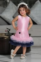 فستان سهرة بنوتات تل من الاسفل S0927A