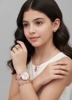 اكسسوار 6 قطع مع ساعه كلاسيكية للاطفال