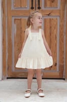 فستان ابيض كت للبنات 7025