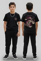 تيشيرت أولادي أسود أنيق بتصميم عصري 4034