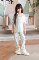 بجامة بناتي بنقاط ملونه 550401