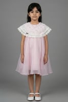 فستان سهرة بناتي وردي ناعم S01274