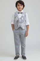 بنطلون ولادي رمادي أنيق بقصة مريحة 4165