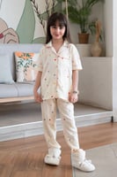 بجامة بناتي بنقاط ملونه 550401