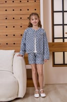 بلوزه بناتي ابيض مع ستره 7156