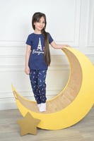 بجامه اطفال بناتي رسمه برج باريس 83169