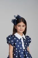 طوق اسود بفيونكة بنات T-024