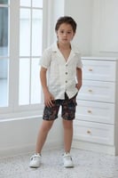 قميص ولادي أبيض مخرّم 4118