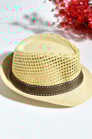 قبعة اطفال بشبك بلون السكري hat006