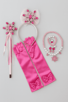 قفازات وردية مع تاج للأميرات 1507