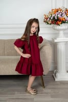 فستان سهرة بناتي بكسرات S0966