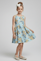 حذاء بناتي فضي فلات S-024