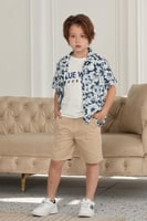 تيشيرت مع جاكيت ازرق 4131