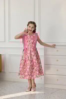 فستان بناتي كت مورد بألوان زاهية 7107