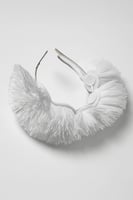 طوق شعر بناتي ابيض