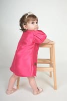 فستان أطفال بيبي فيونكة بالصدر S01002A