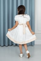 فستان سهرة بناتي ابيض S01084