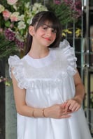 فستان سهرة بناتي ابيض S0940