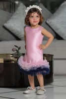 فستان سهرة بنوتات تل من الاسفل S0927A