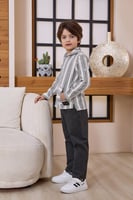 بنطلون ولادي رمادي 4141