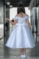 فستان سهرة بناتي سكري كلفة بالصدر878