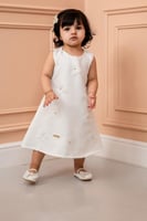 فستان سهرات بيبي سكري ورود بارزة S01189