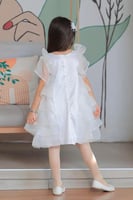 فستان بناتي أبيض سهرات S01052