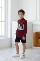 شورت اولاد اسود كلاسيكي 4104