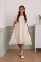 فستان بناتي بيج ناعم نص كم 7132