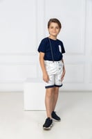 شورت اطفال ولادي خطوط عشوائية 2670