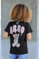 تي شيرت ولادي اسود رسمه دب من الخلف 2912