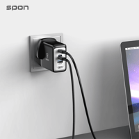 شاحن جداري عالمي 100 واط – منافذ USB-C + USB-A