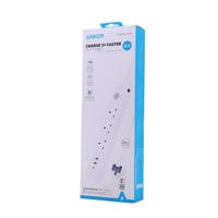 توصيلة Anker بـ 3 منافذ كهرباء + مدخل USB-C PD 18...