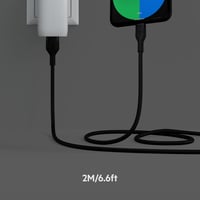 بلكن كيبل شحن USB نوع سي الى ايه من السيليكون المر...