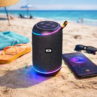 سماعة بلوتوث محمولة 10 واط – إضاءة RGB – بطارية مد...