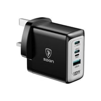 شاحن جداري عالمي 100 واط – منافذ USB-C + USB-A