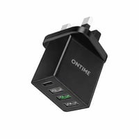 شاحن جداري ONTIME سريع 48 واط – Type-C PD + 3 مناف...