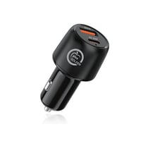 شاحن سيارة مزدوج 48W – شحن سريع PD + USB لكل أجهزت...