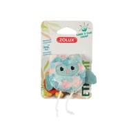 لعبة بومة لطيفة منقوشة بأوراق الشجر مع كاتنيب للقط...