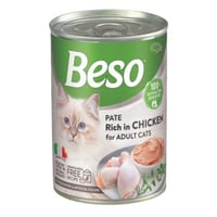 معلبات باتيه بالدجاج للقطط البالغة 400 غ بيسو طعام...