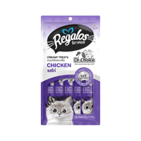 ريقالوس مكافآت كريمية للقطط بنكهة الدجاج 5×15 غ
