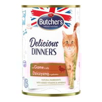 وجبة كاملة متوازنة قطع الطرائد في الجيلي للقطط 400...