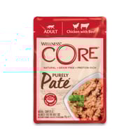 أظرف باتيه دجاج ولحم بقري للقطط البالغة غني بالتور...