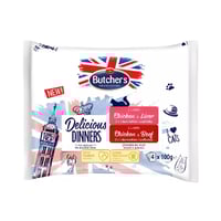 بوتشرز ديليشوس دينر طعام رطب للقطط - 2×الدجاج + 2×...